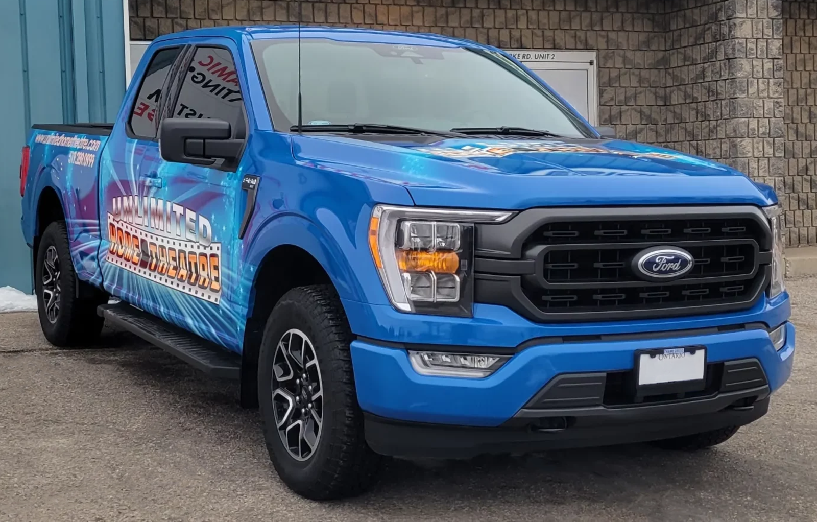 Unlimited Home Theatre F-150 printed wrap